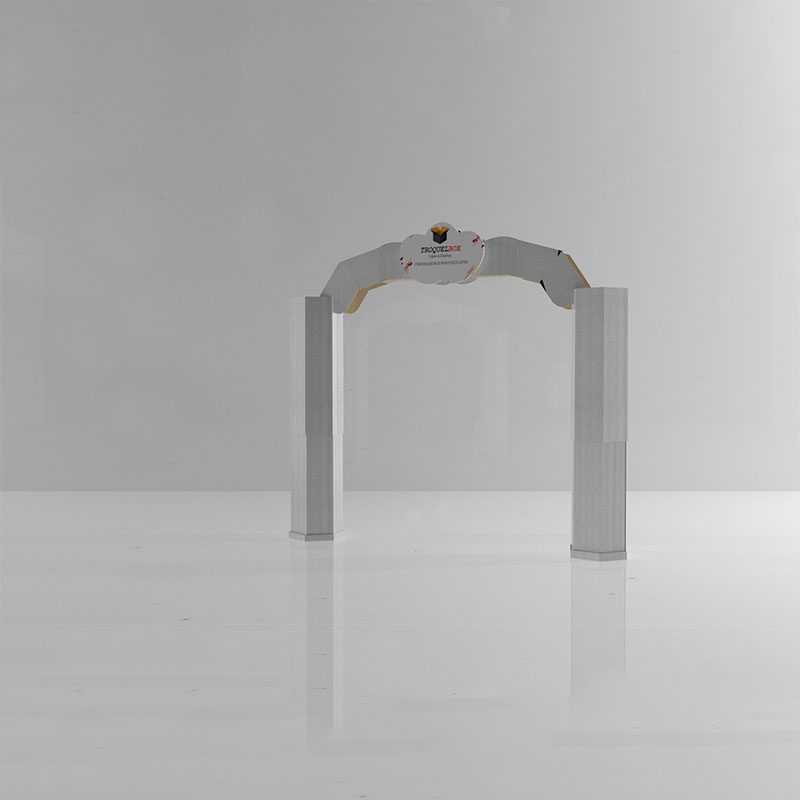 Arco Ambientación de cartón fabricado en corrugado 14c